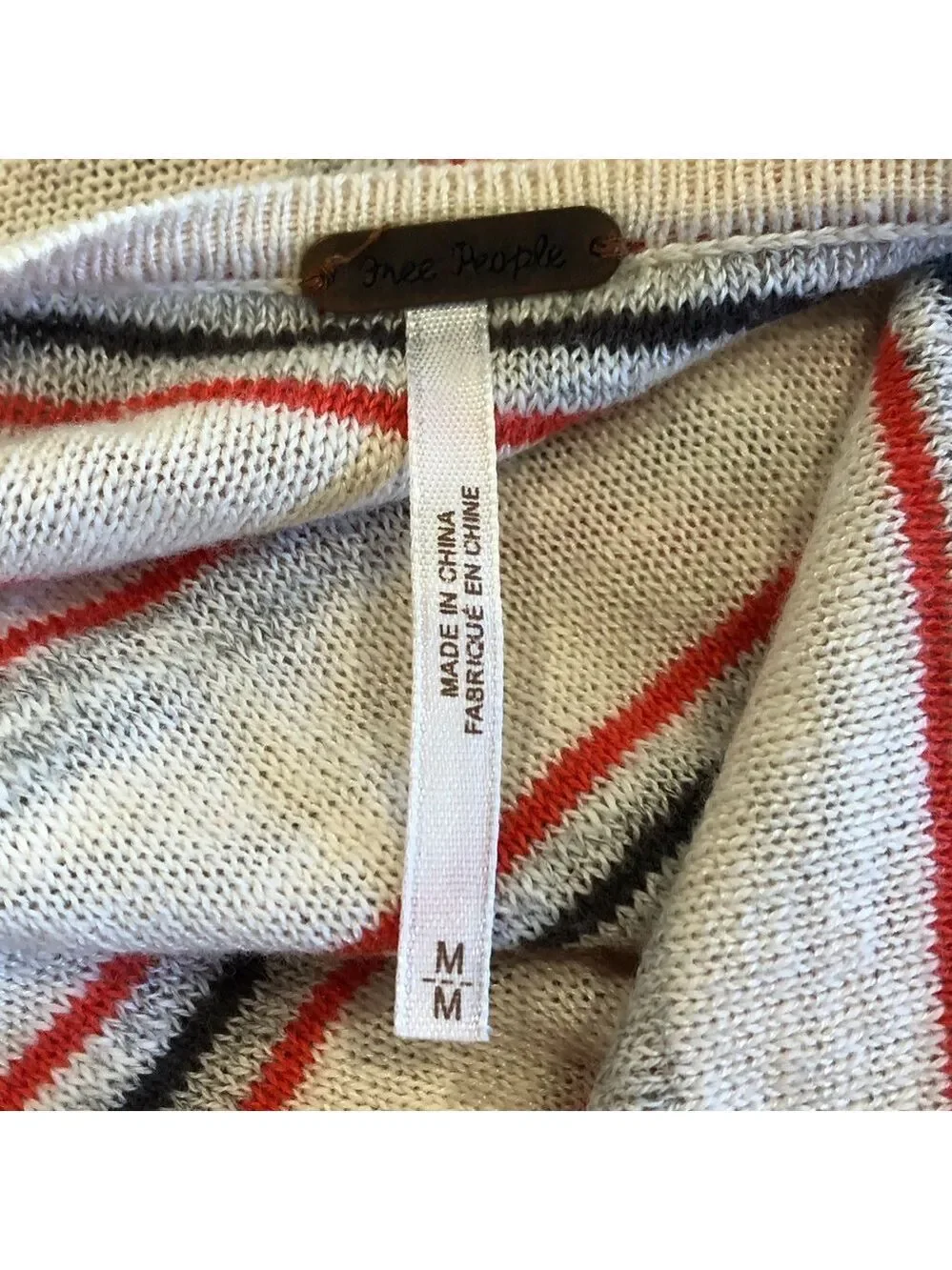 Free People Stripe Sailor Tank Ivory Combo- Size M